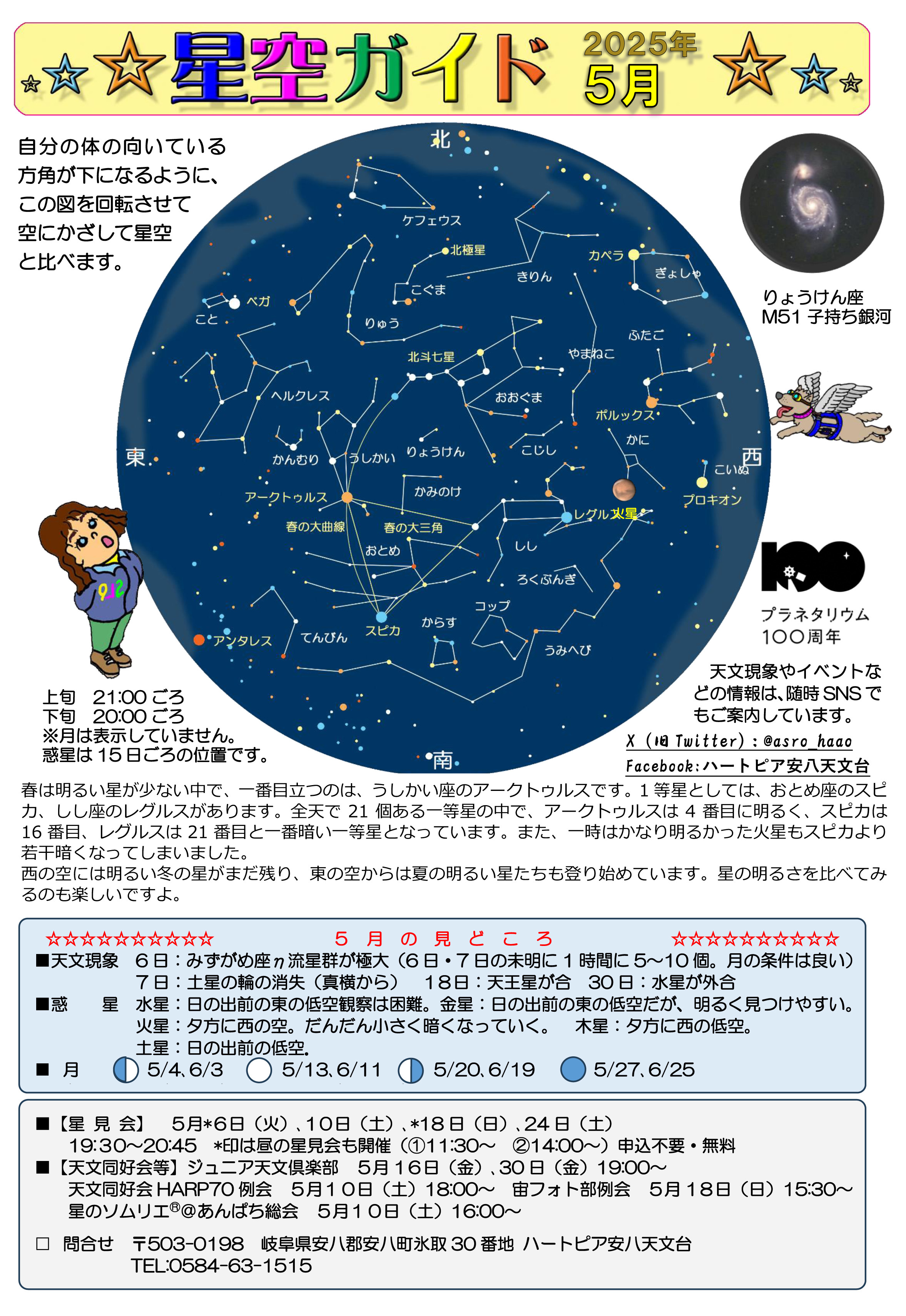 星空ガイド5月号の画像